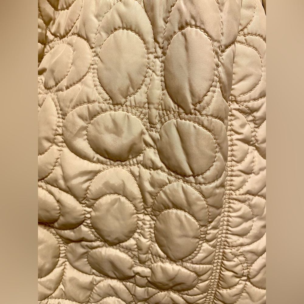 EUC Coach Quilted Logo Riding Jacket (Size Small) - Picture 5 of 5
